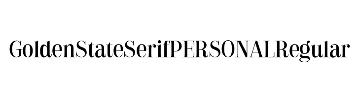 Golden State Serif PERSONAL Regular  Descarca Fonturi Gratis
