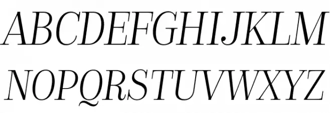 Golden State Serif PERSONAL Thin Italic 字体 大写