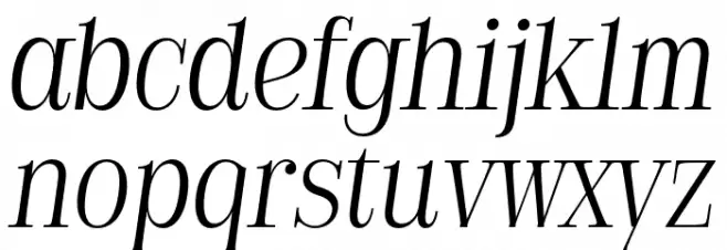 Golden State Serif PERSONAL Thin Italic Fuentes MINÚSCULAS