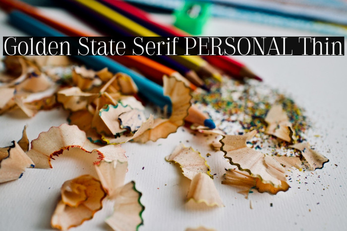 Golden State Serif PERSONAL Thin Example 1