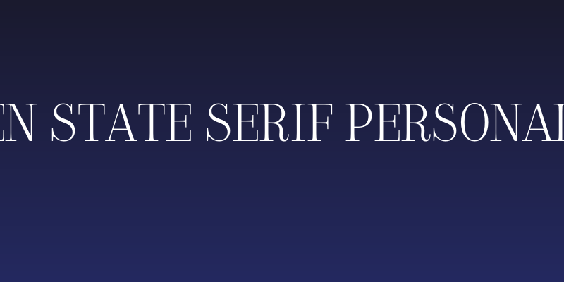 Golden State Serif PERSONAL Thin Social Header