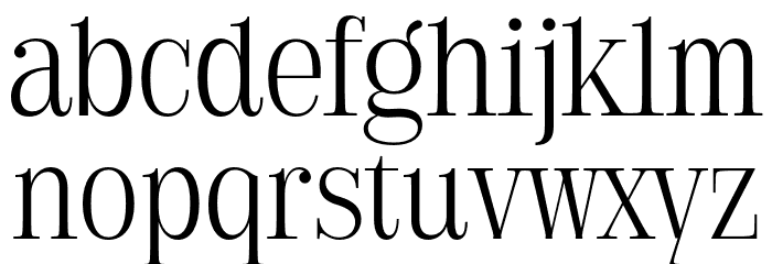 Golden State Serif PERSONAL Thin Font LOWERCASE