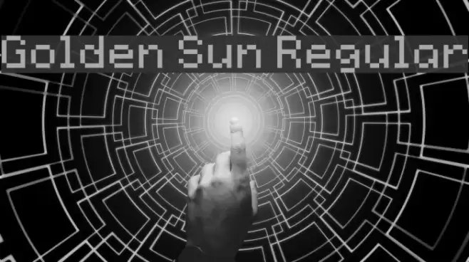 Golden Sun Regular Font examples
