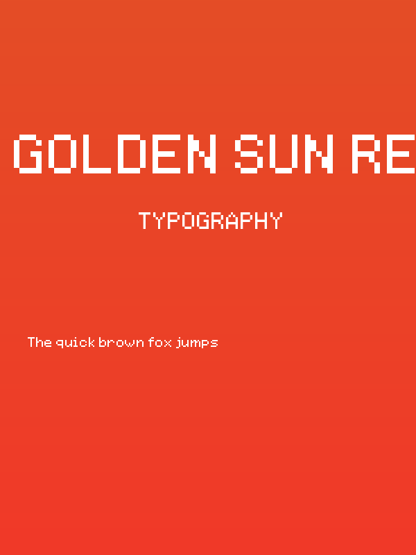 Golden Sun Regular Poster