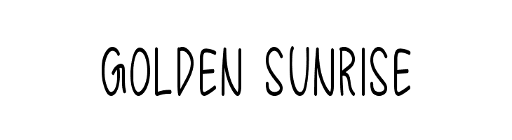 Golden Sunrise  les polices de caract&egrave;res gratuit t�l�charger