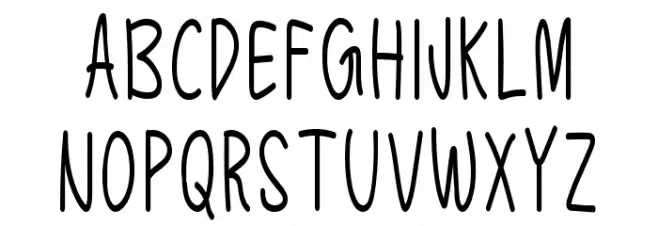 Golden Sunrise フォント 大文字