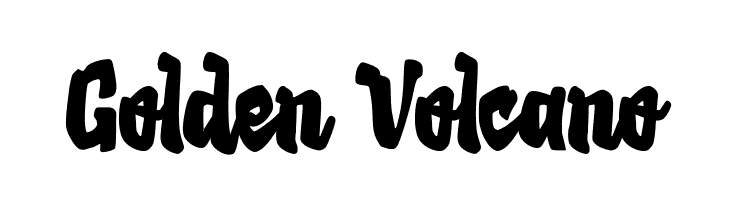 Golden Volcano  Free Fonts Download