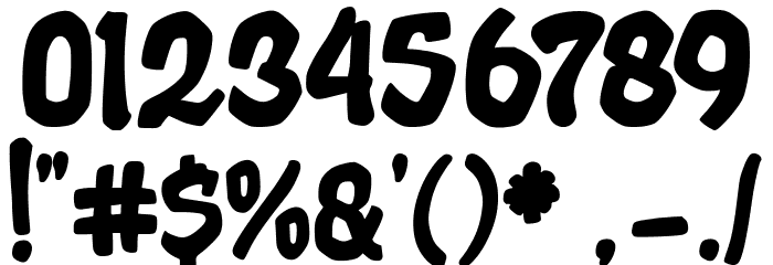 Golden Volcano Font OTHER CHARS