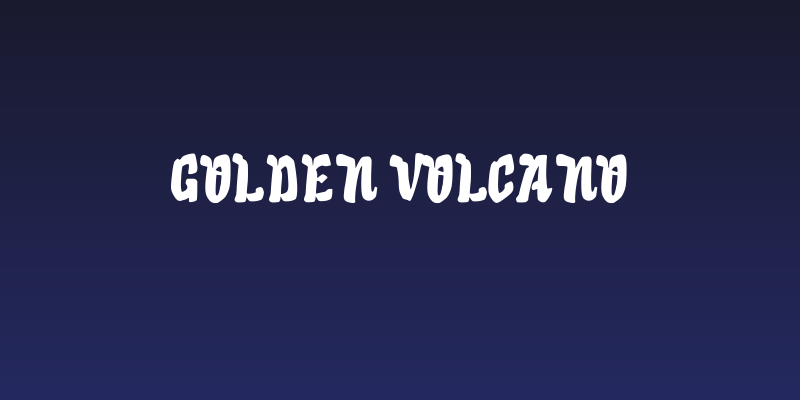Golden Volcano Social Header
