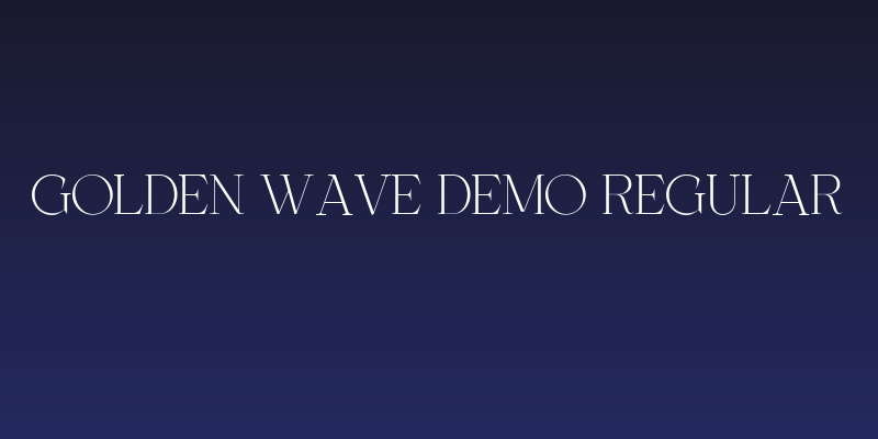 Golden Wave Demo Regular Social Header