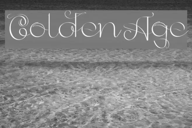GoldenAge Font examples