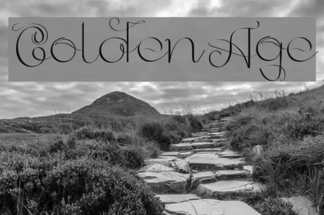 GoldenAge Font examples