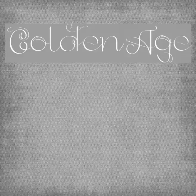 GoldenAge Font examples