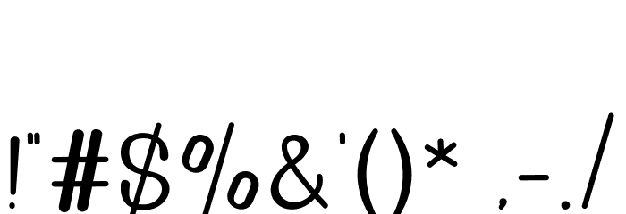 GoldenBridgeSans Font OTHER CHARS