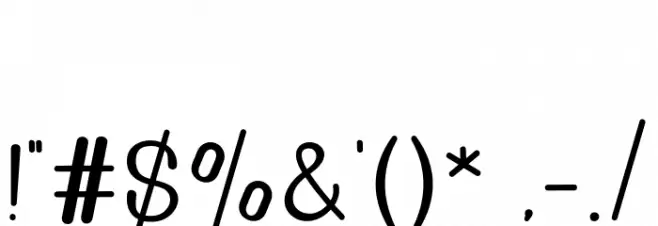 GoldenBridgeSans Font OTHER CHARS