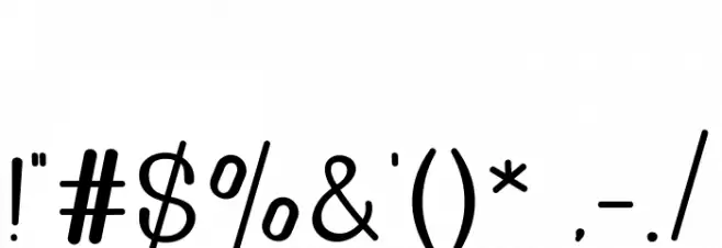 GoldenBridgeSans Font OTHER CHARS