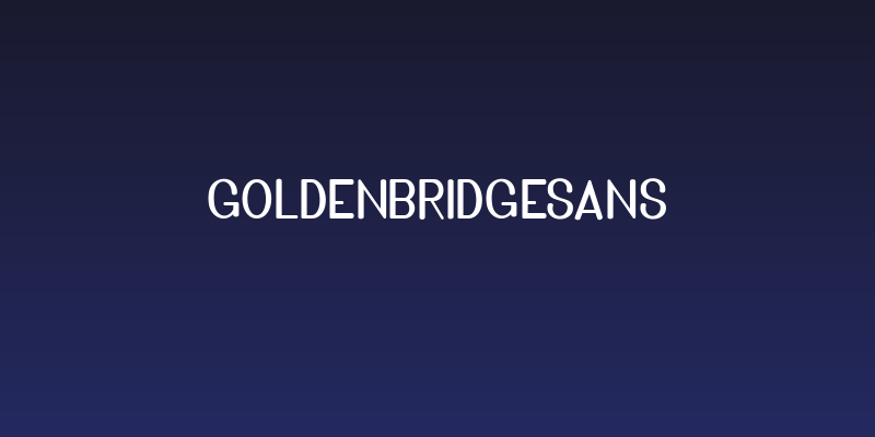 GoldenBridgeSans Social Header