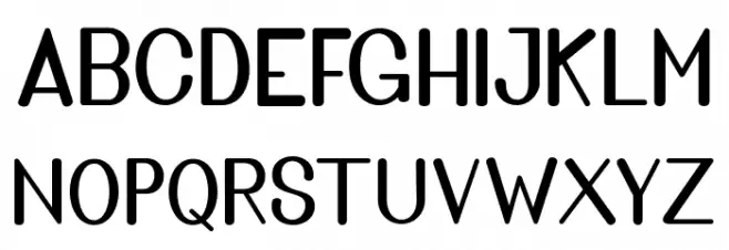 GoldenBridgeSans Schriftart Groß