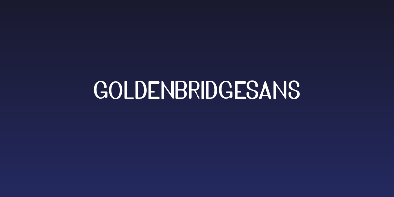 GoldenBridgeSans Social Header