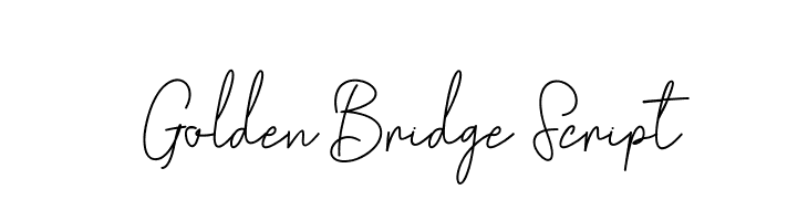 GoldenBridgeScript  नि: शुल्क फ़ॉन्ट्स डाउनलोड