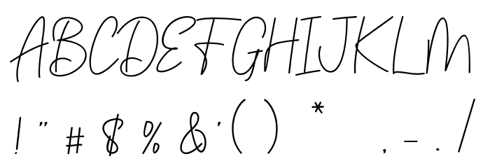 GoldenBridgeScript Font OTHER CHARS