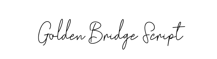 GoldenBridgeScript  免费字体下载