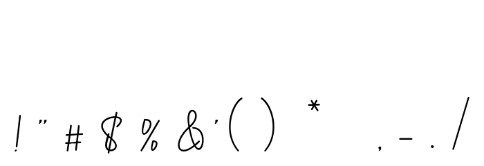 GoldenBridgeScript Font OTHER CHARS