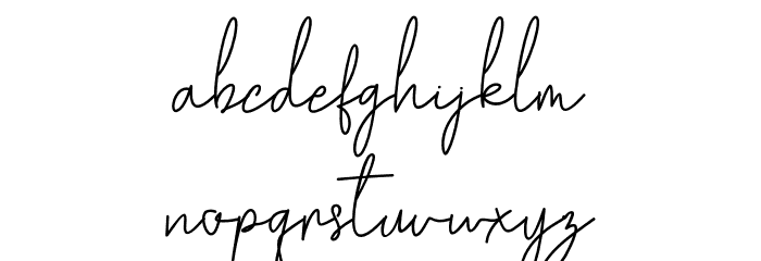 GoldenBridgeScript Font LOWERCASE