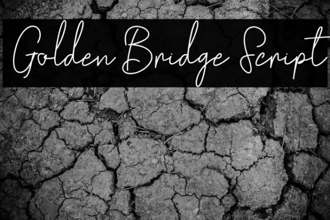 GoldenBridgeScript Font examples