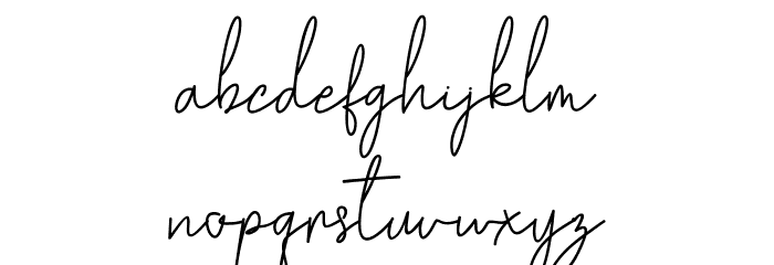 GoldenBridgeScript Font LOWERCASE