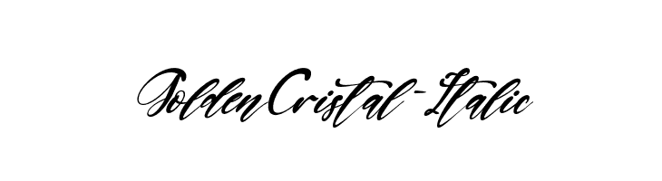 GoldenCristal-Italic  Free Fonts Download