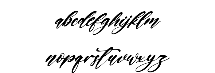 GoldenCristal-Italic Font LOWERCASE