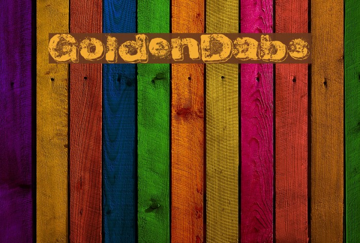 GoldenDabs Font examples