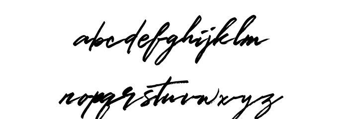 GoldenSignature Font LOWERCASE