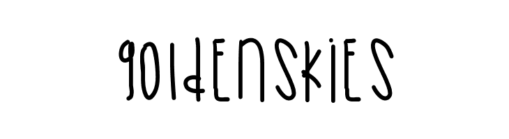 GoldenSkies  Frei Schriftart Herunterladen
