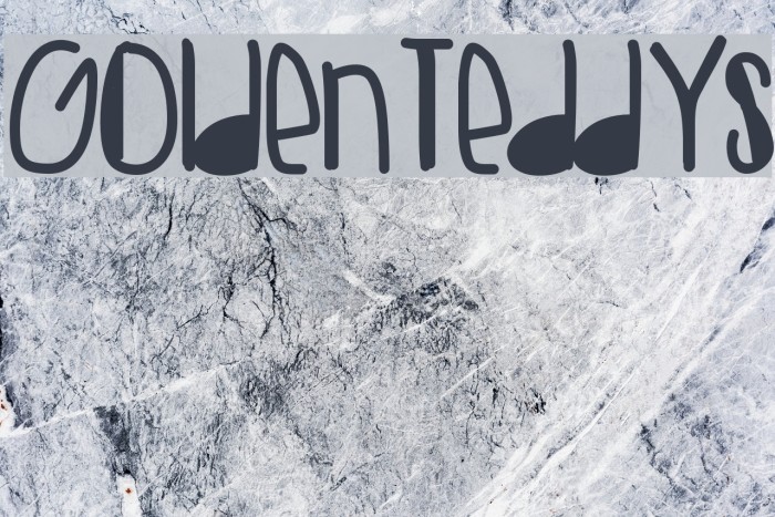 GoldenTeddys Font examples