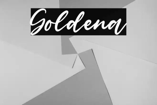 Goldena Font examples