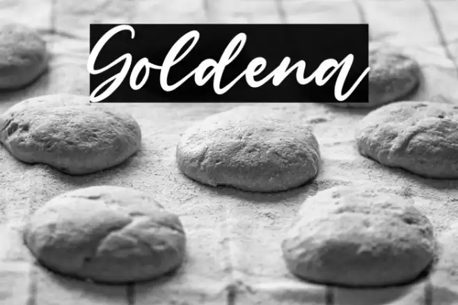 Goldena Font examples