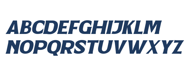 Goldener Italic Uppercase