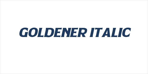 Goldener Italic Logo