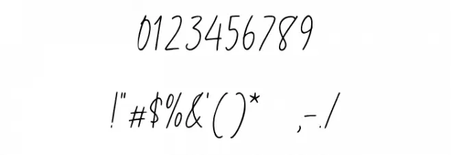 Goldenlead Font OTHER CHARS