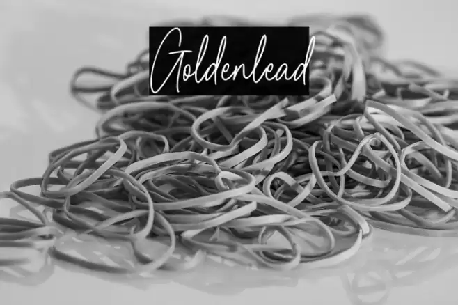 Goldenlead Font examples