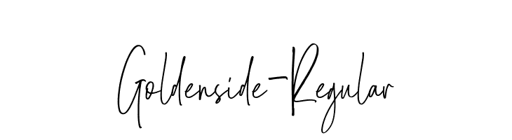 Goldenside-Regular  Frei Schriftart Herunterladen