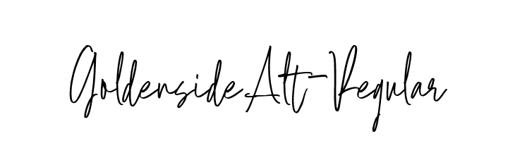 GoldensideAlt-Regular  Frei Schriftart Herunterladen