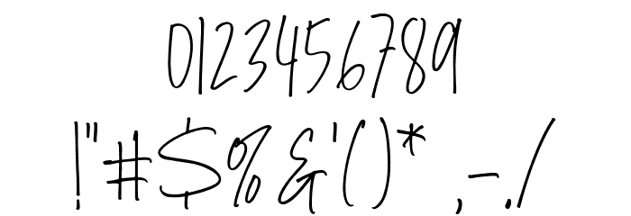 GoldensideAlt-Regular Font OTHER CHARS