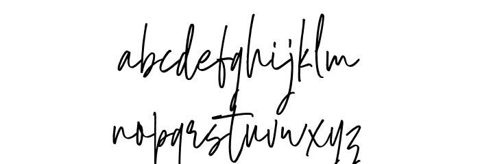 GoldensideAlt-Regular Font LOWERCASE