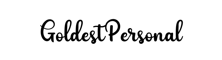 Goldest Personal  免费字体下载