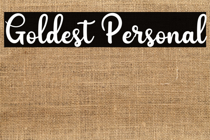 Goldest Personal Example 1