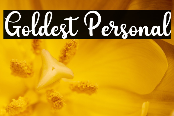 Goldest Personal Example 2