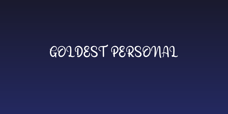 Goldest Personal Social Header